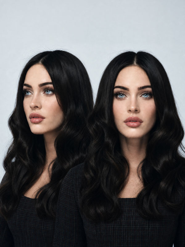 Multi-angle reference photography of a subject portrait